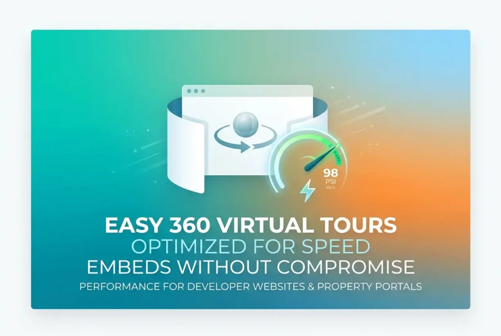 3D render of a speed gauge for 360 virtual tours, optimized for web performance — How to Embed 360 Virtual Tour Renders on